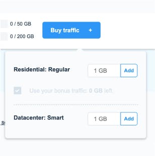 purchase extra GB