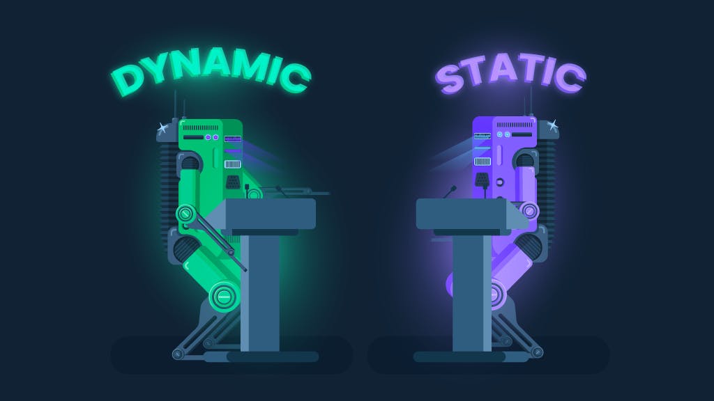 Static website vs. dynamic website