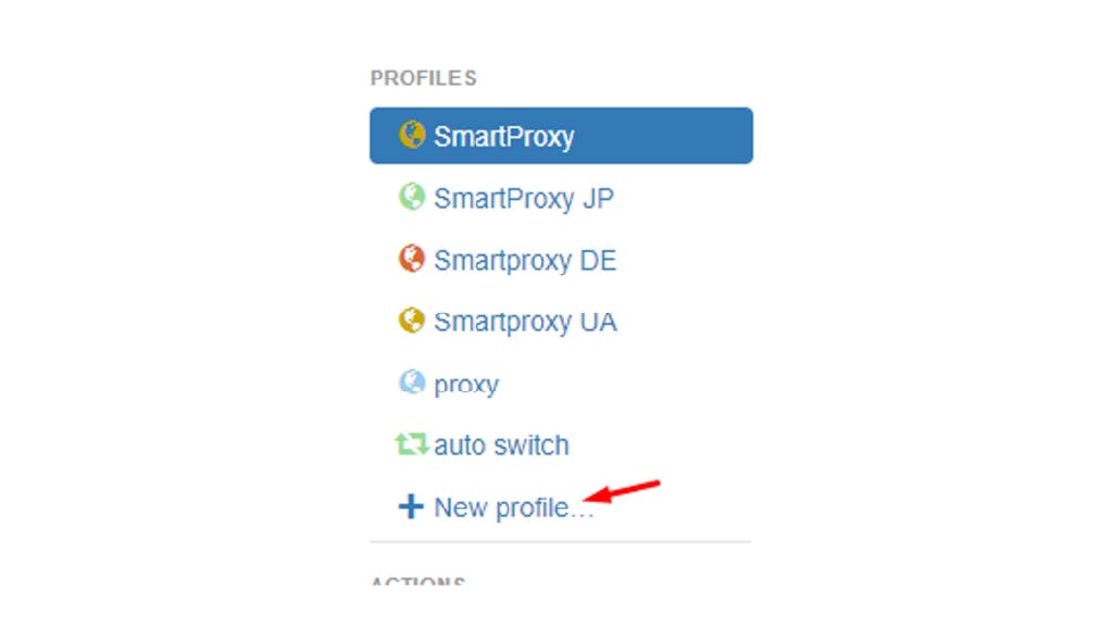 smartproxy configuration-switchyomega-step2