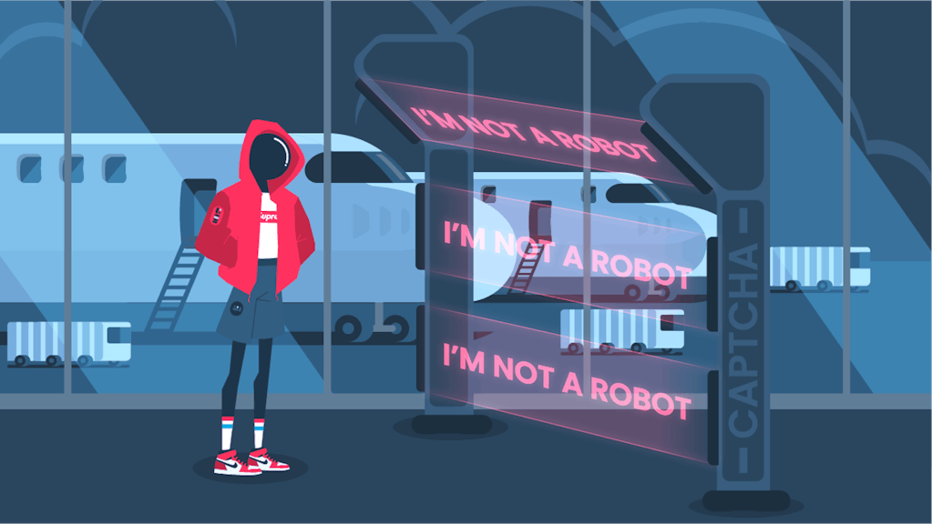 CAPTCHA message: I'm not a robot