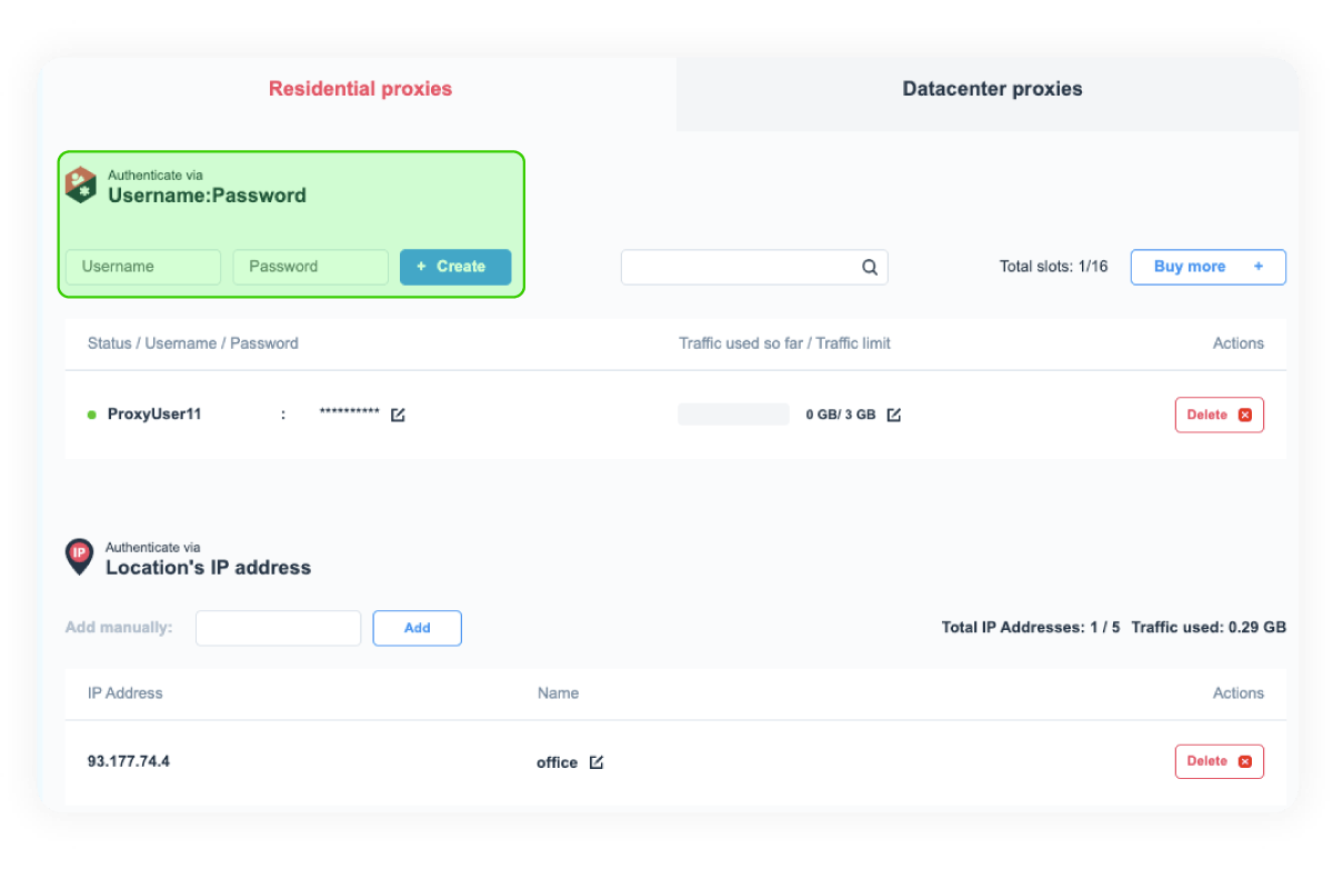 Authentication methods