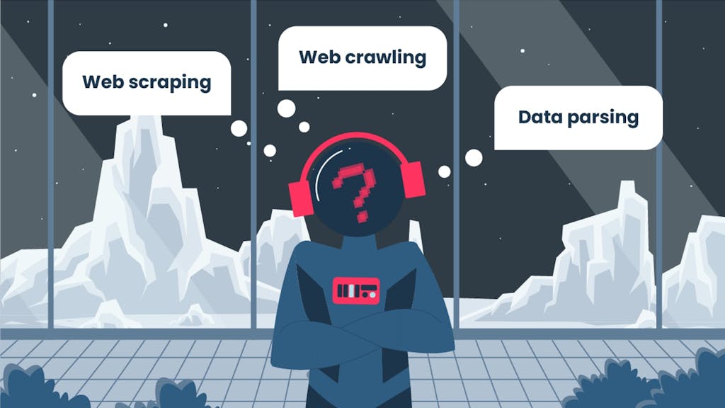 Hero wondering about web scraping, crawling, and parsing.