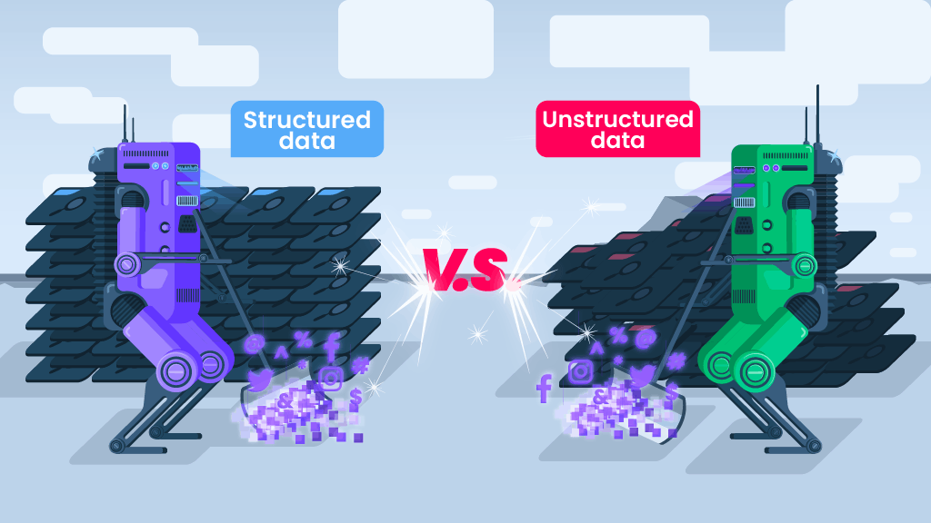 structured vs unstructured data