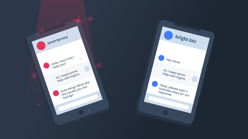 Smartproxy vs. Bright Data customer support