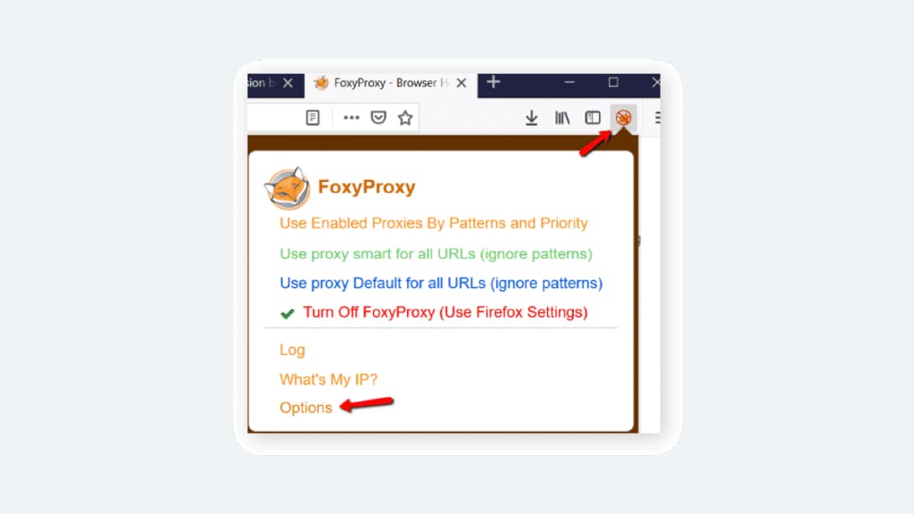 Smartproxy configuration foxyproxy