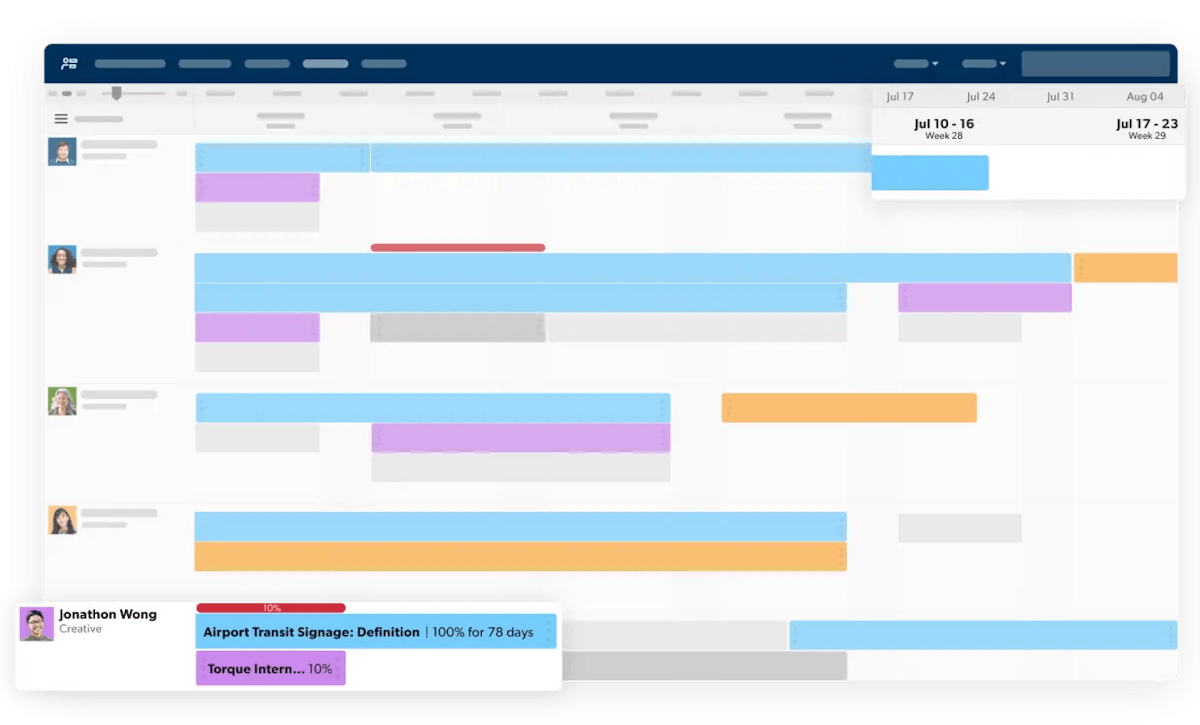 Smartsheet resource planning