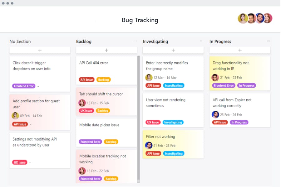 Template for Bug and Issue Tracking | SmartTask