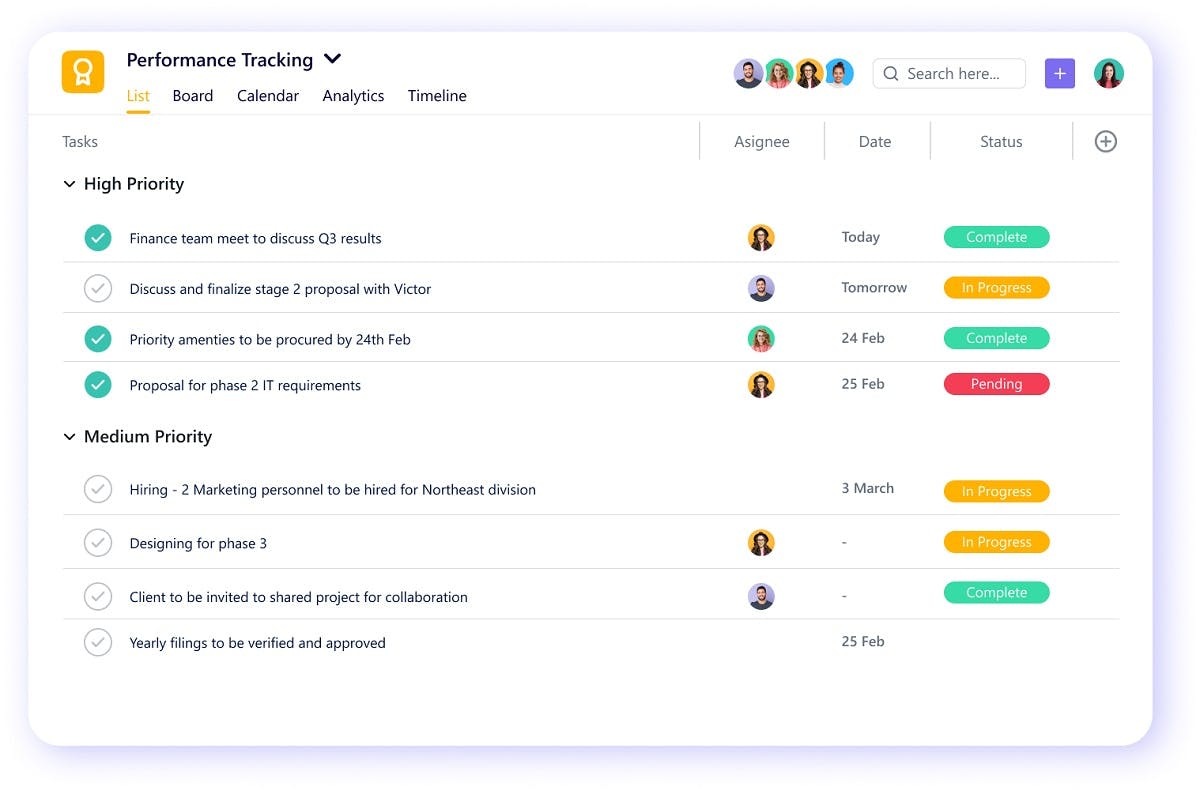 Fostering Accountability via List View in SmartTask 