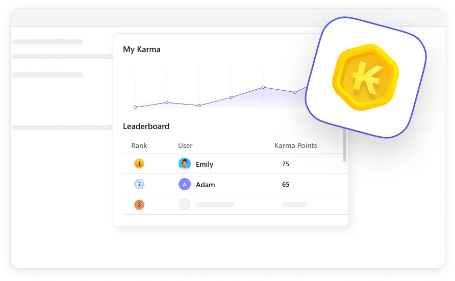 Karma points feature