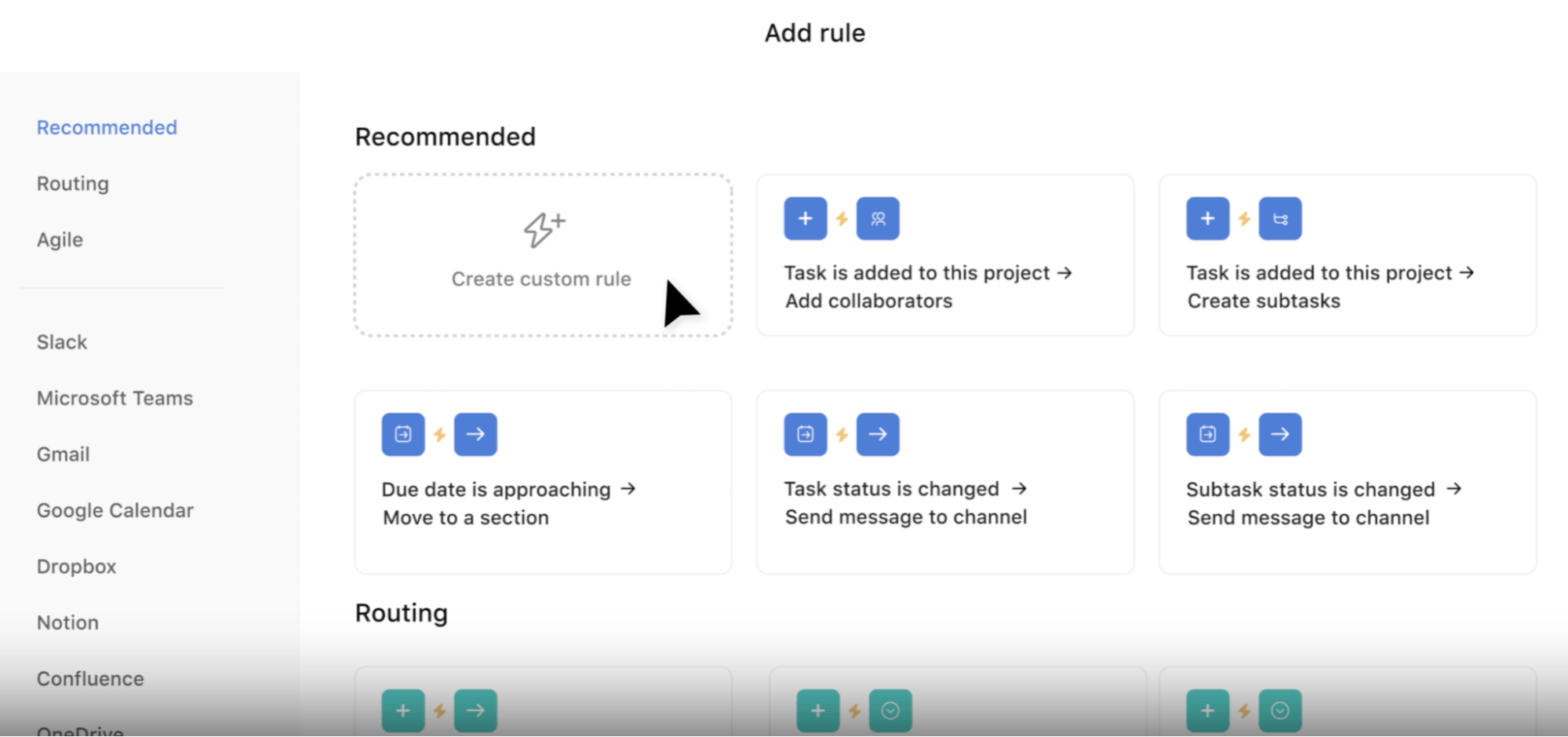 Workflows and automations in Asana