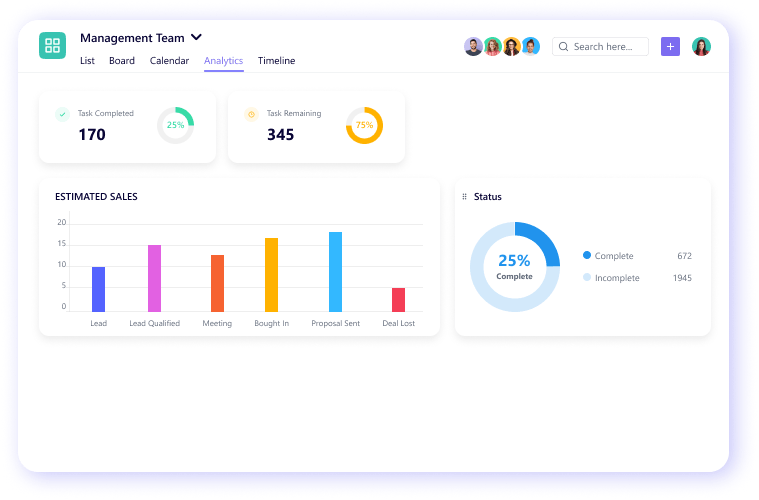 SmartTask's reporting tools