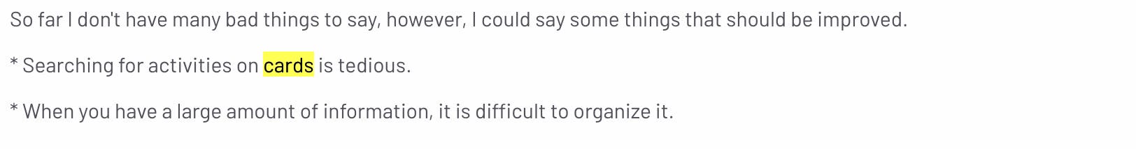 Review highlighting Trello's limitations