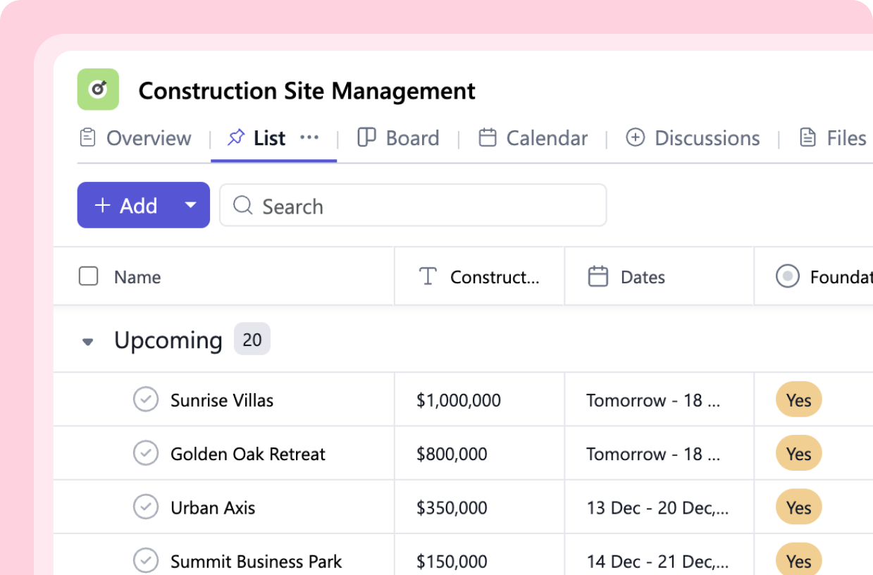 Construction Site Management