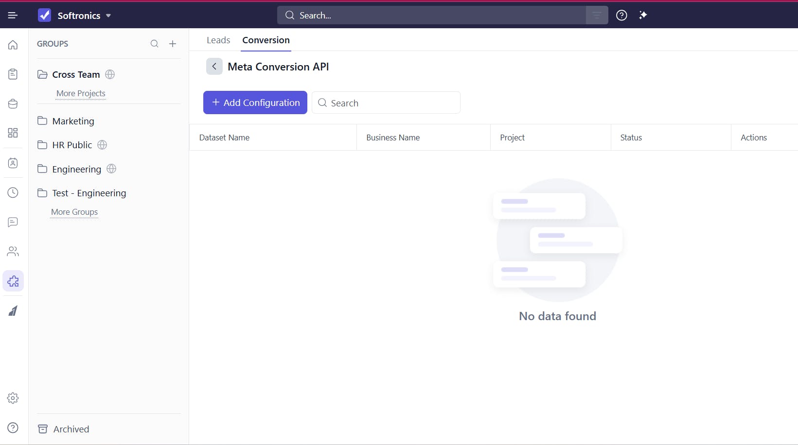 smarttask app meta conversion api page