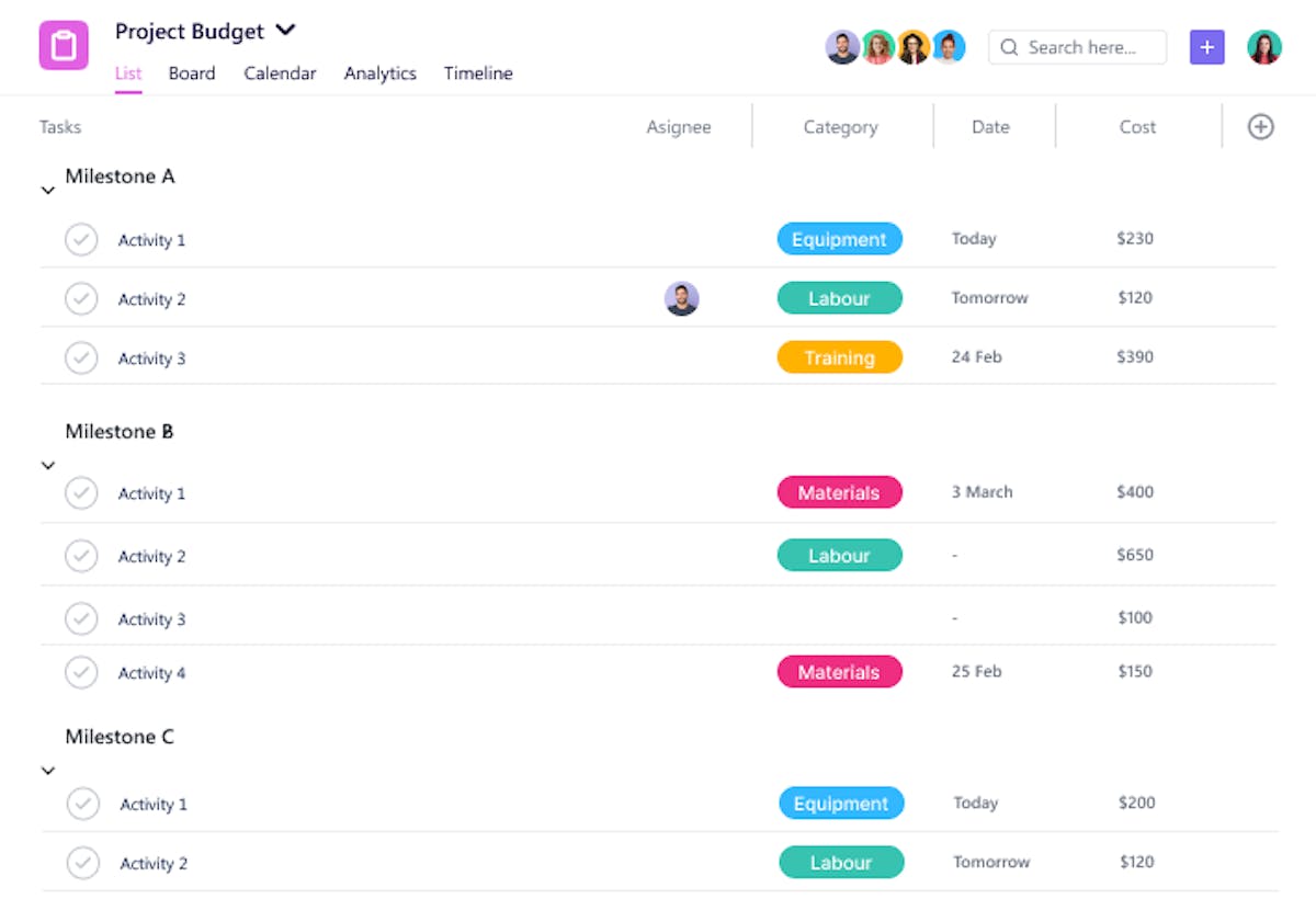 Project Budget