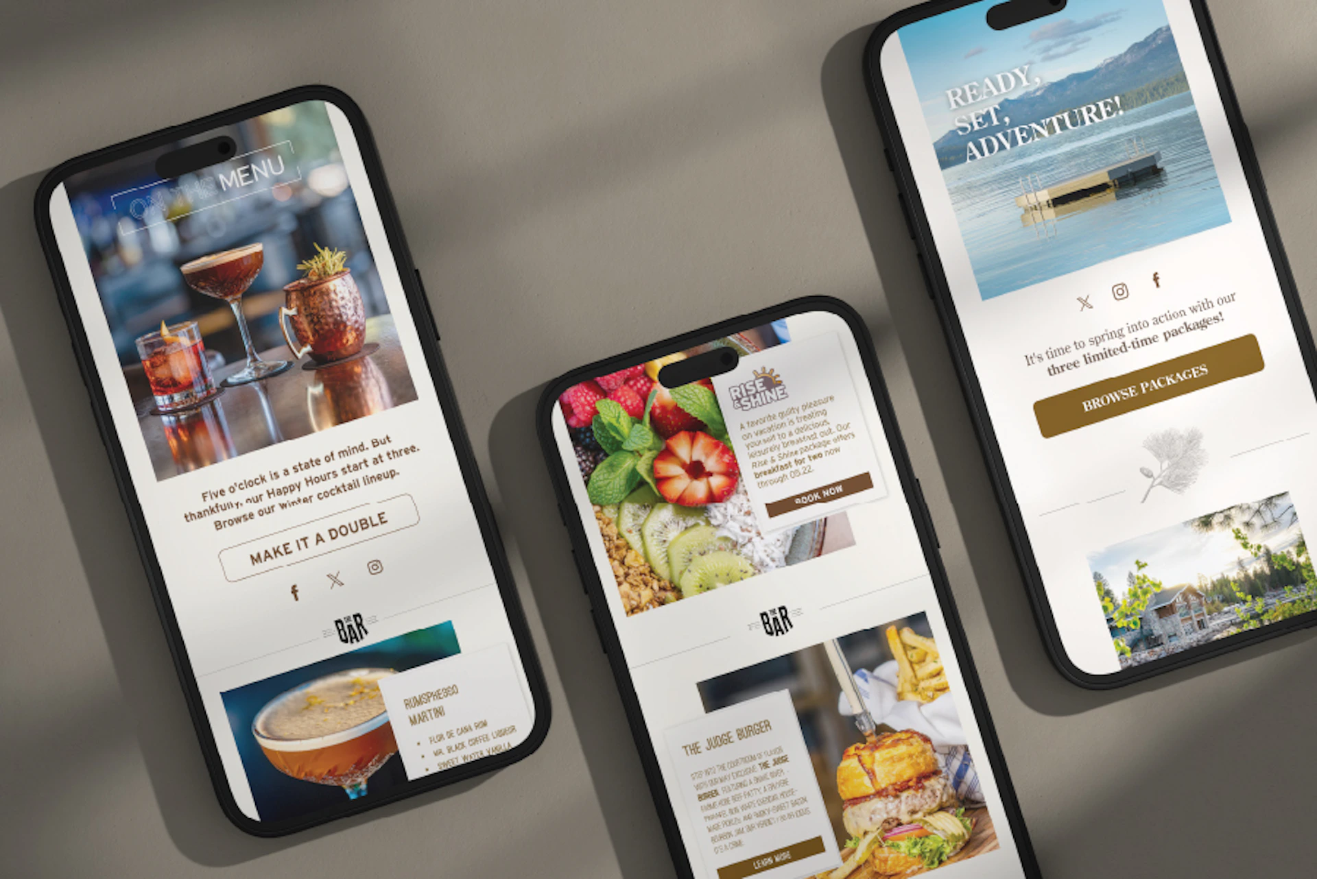 Smart Phones with an Email Displayed