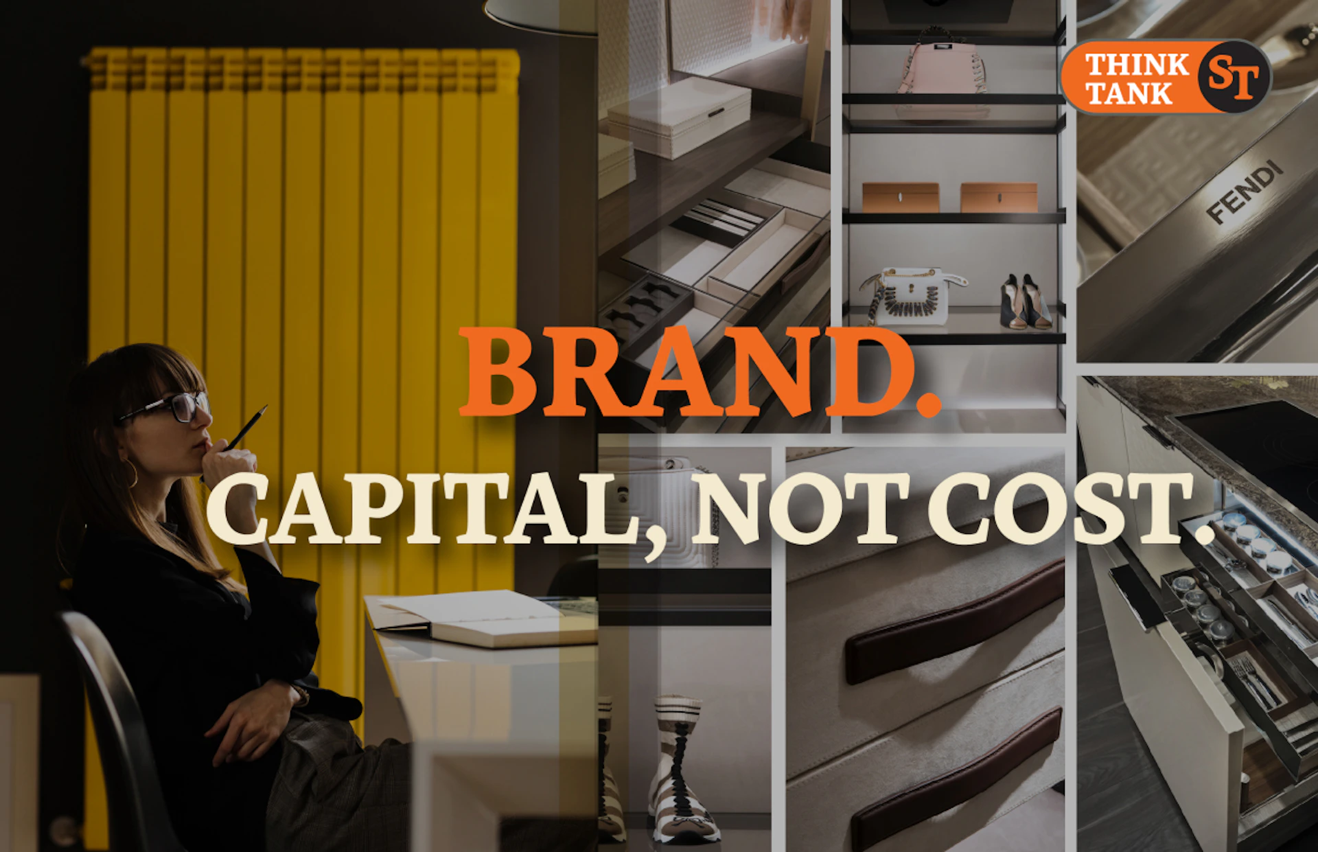 Woman and luxury brands