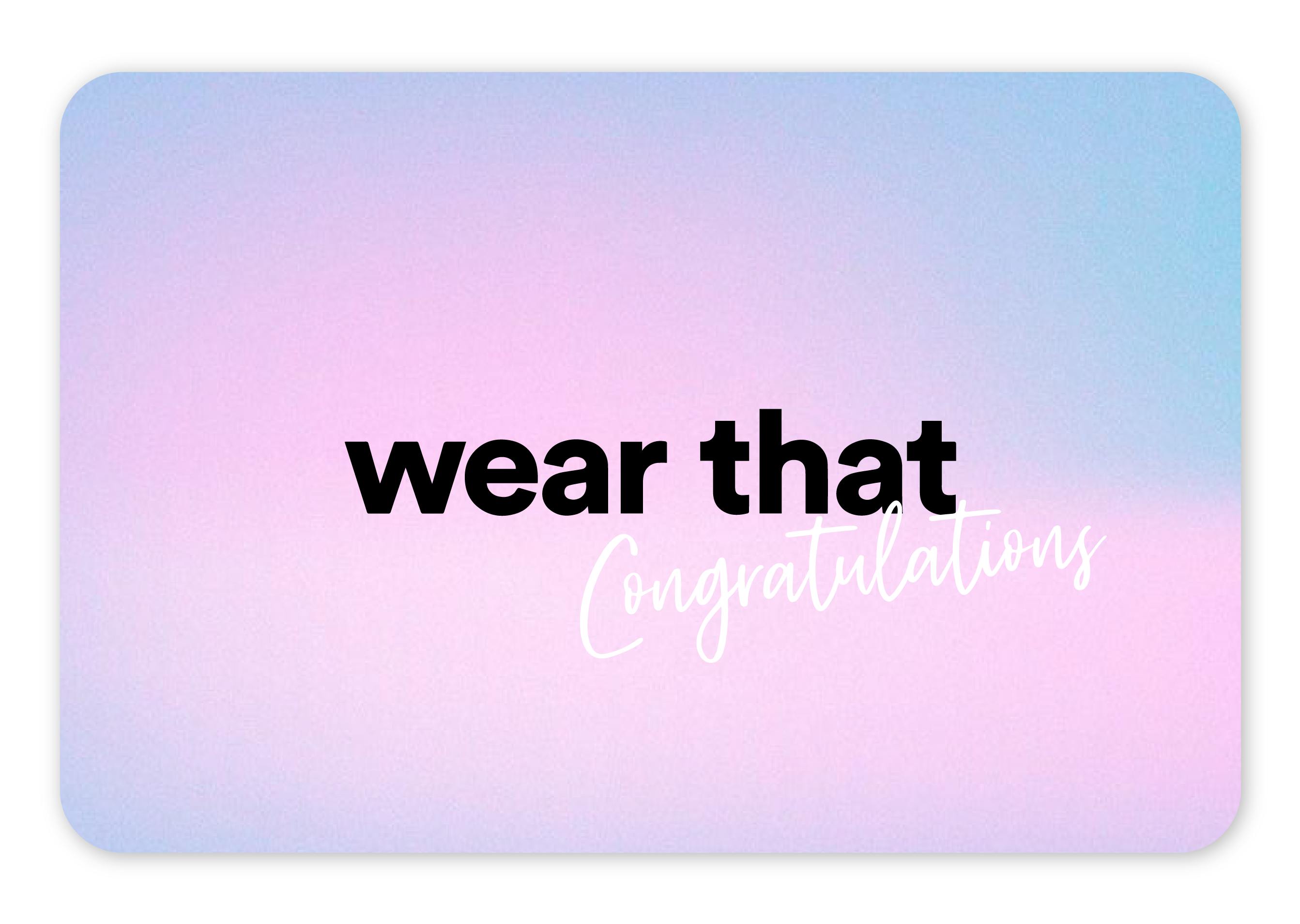 Congratulations