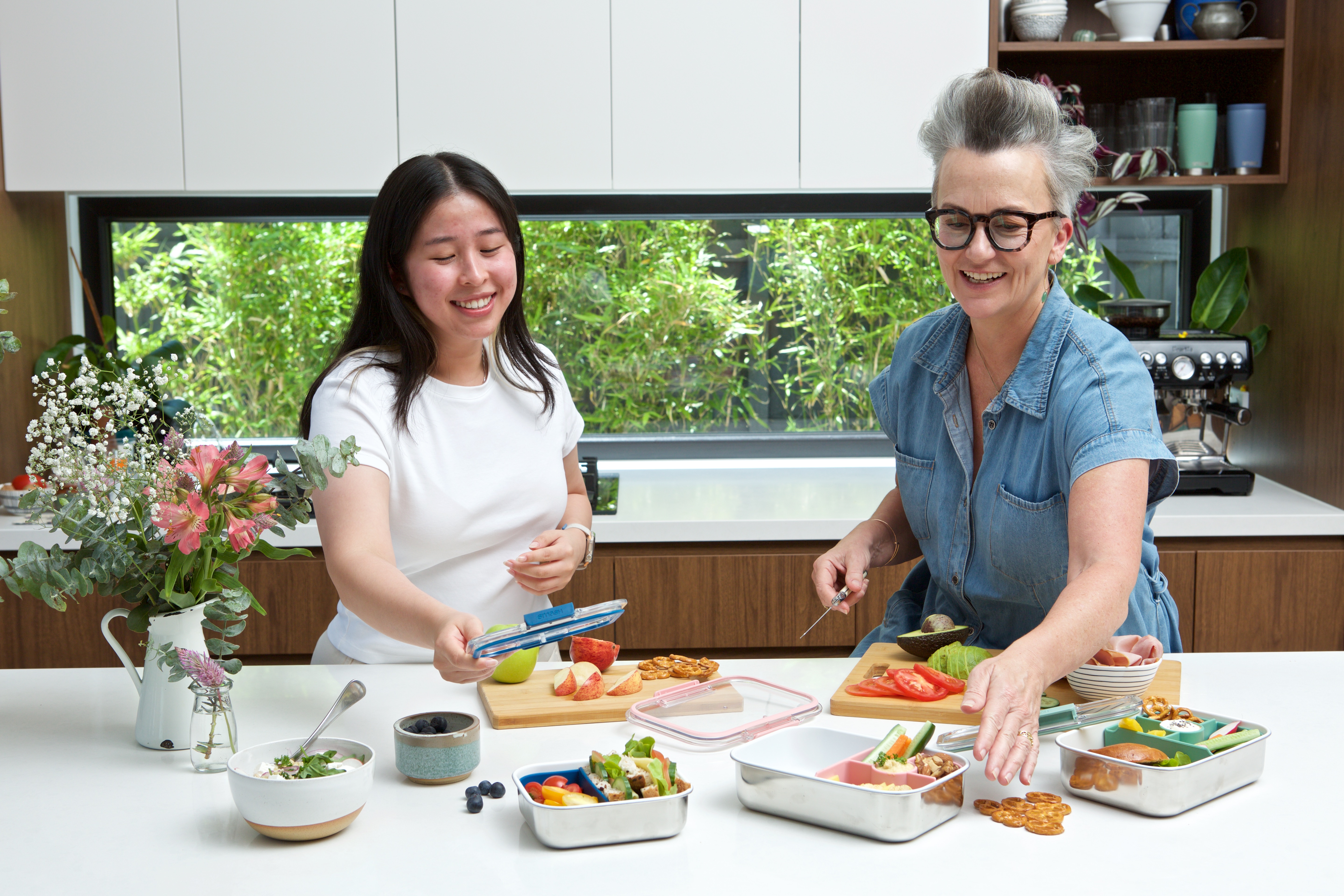 Family meal preparing in the kitchen