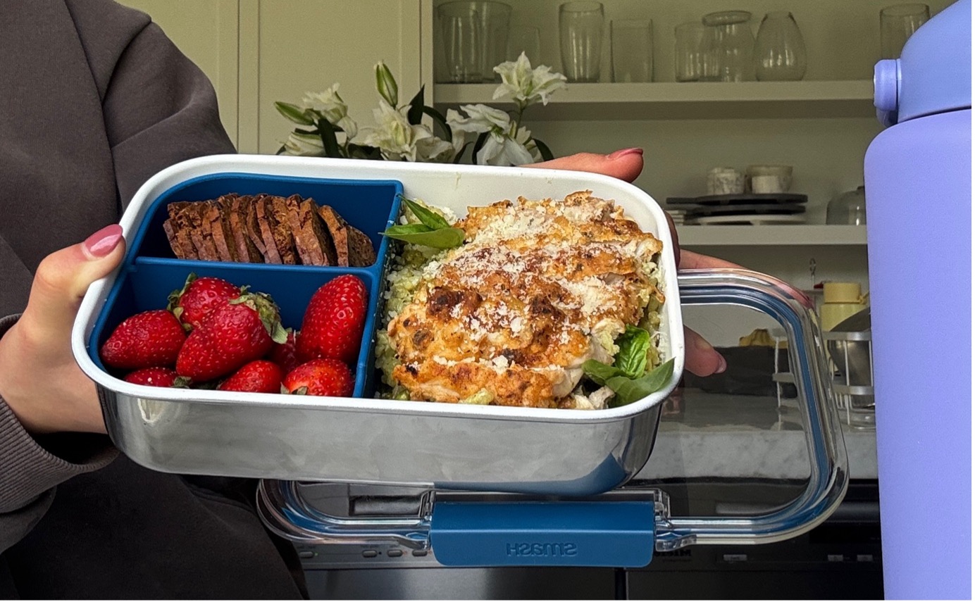 Smash ceramic-lined stainless steel bento box