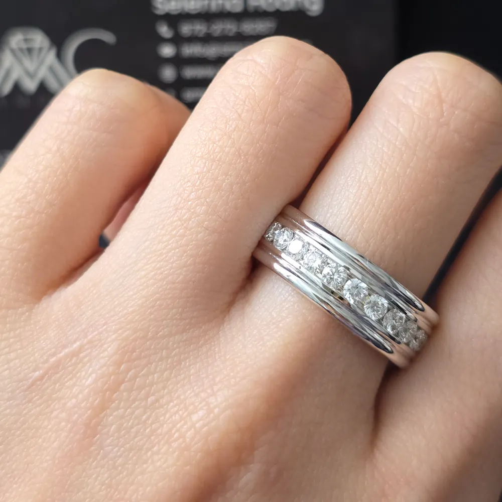 Wedding Band in 14KT White Gold | 1505