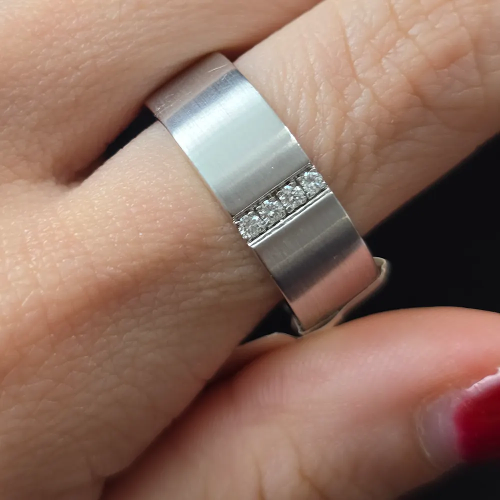 Wedding Band in 14KT White Gold | 1514