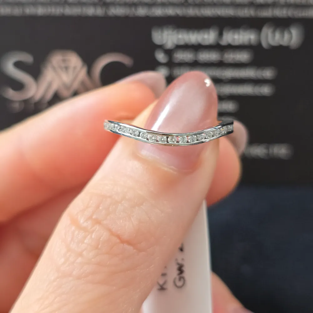 Wedding Band in 14KT White Gold | 1433