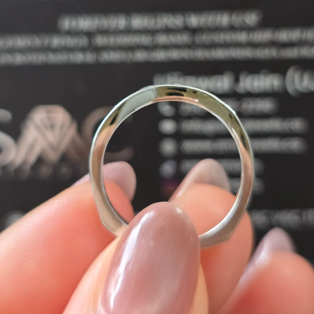 Wedding Band in 14KT White Gold | 1433
