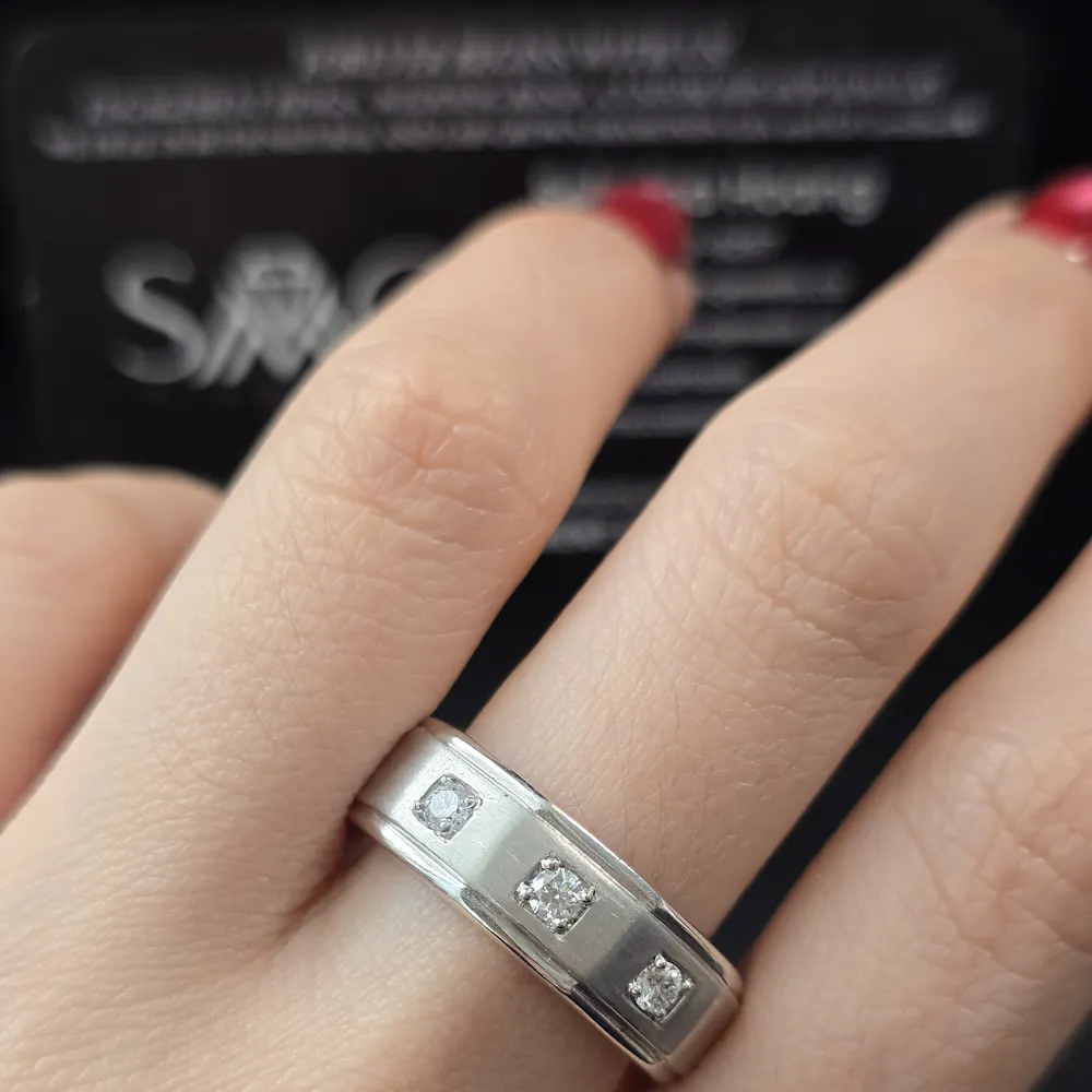 Wedding Band in 14KT White Gold | 1511