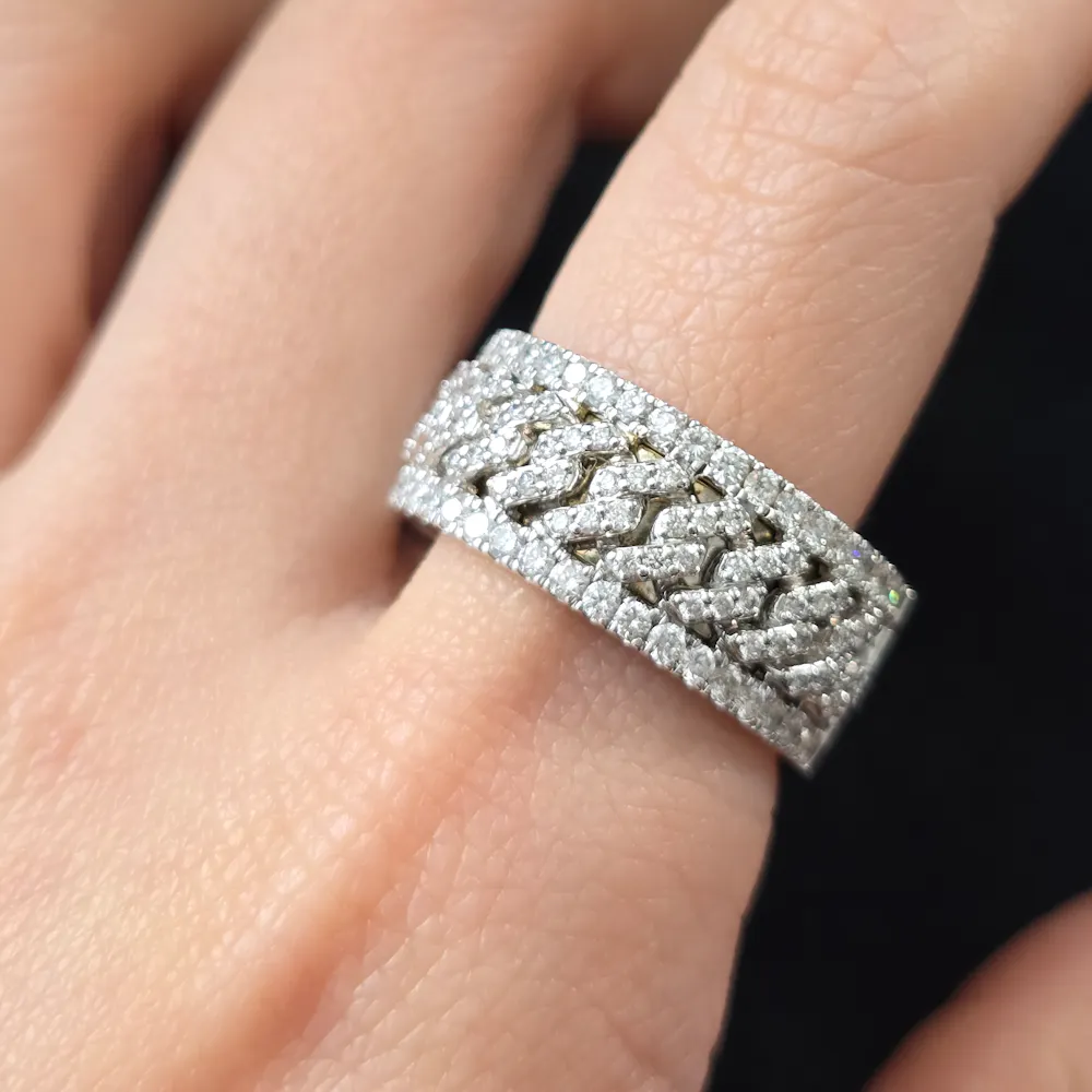Wedding Band in 14KT White Gold | 1507