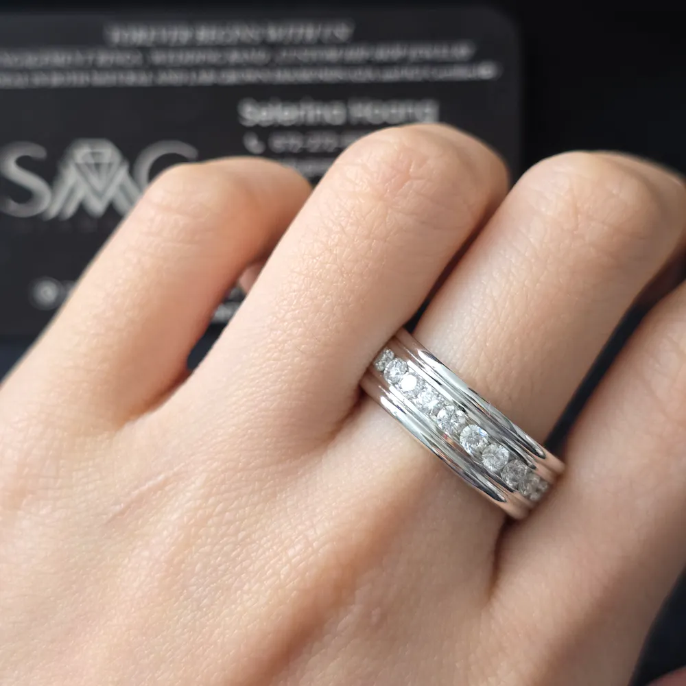 Wedding Band in 14KT White Gold | 1505