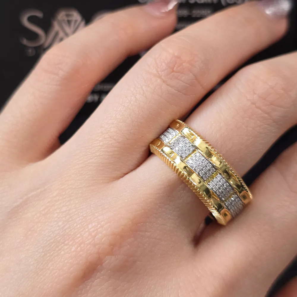 Wedding Band in 18KT Yellow gold | 1516