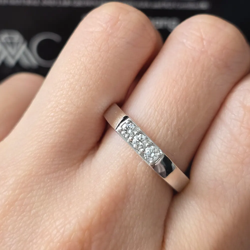 Wedding Band in 14KT White Gold | 1523