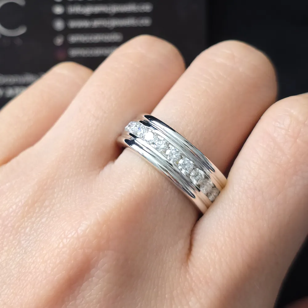 Wedding Band in 14KT White Gold | 1505