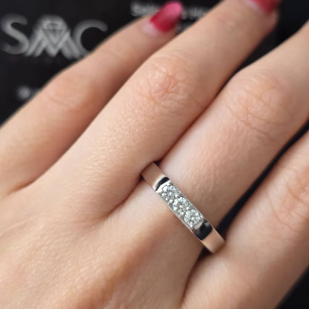 Wedding Band in 14KT White Gold | 1523