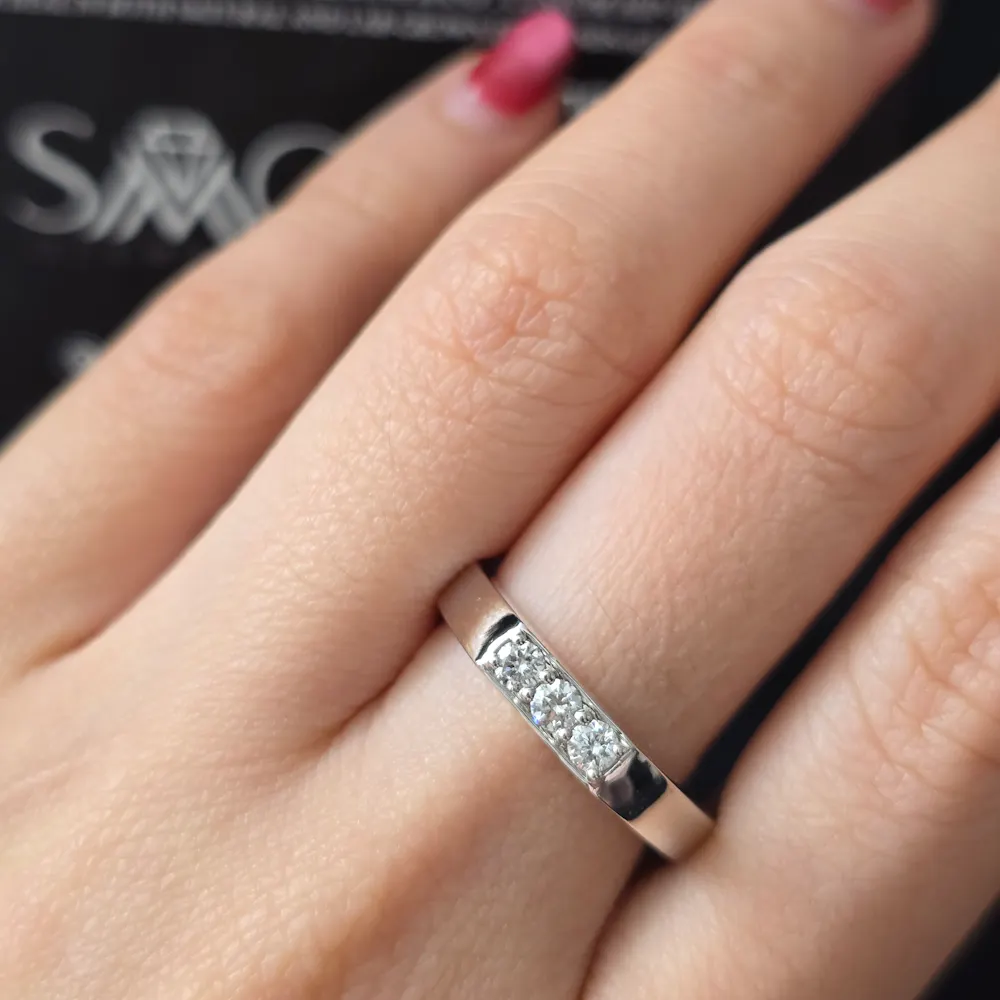 Wedding Band in 14KT White Gold | 1523
