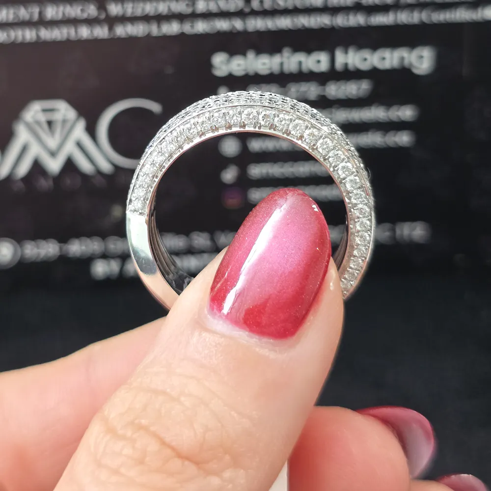 Wedding Band in 14KT White Gold | 1529