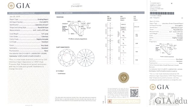 GIA Laboratory-Grown Diamond Report