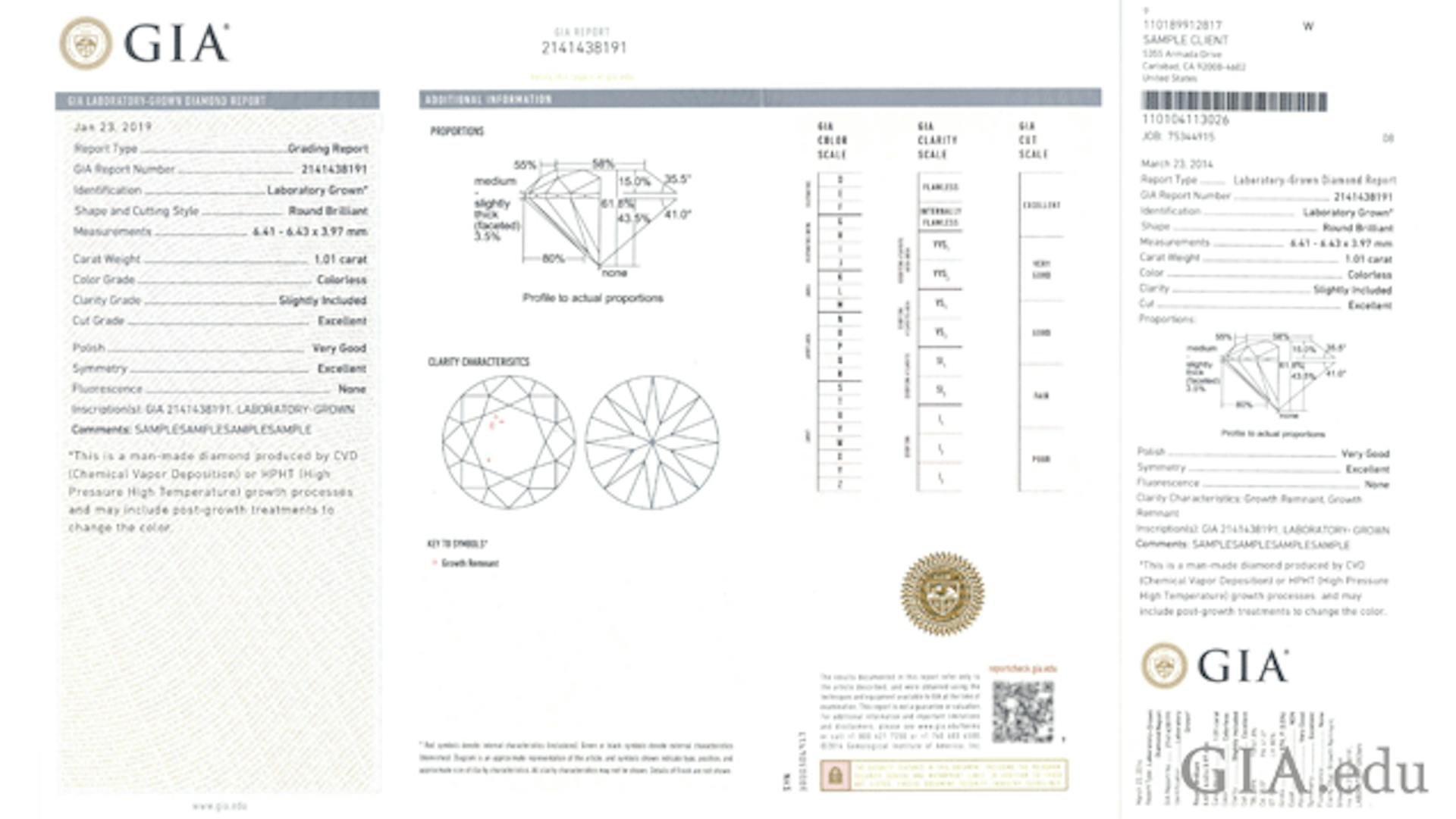 GIA Laboratory-Grown Diamond Report