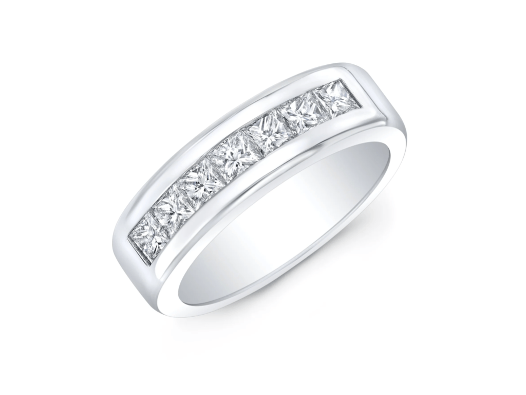Channel-Set Diamond Wedding Band