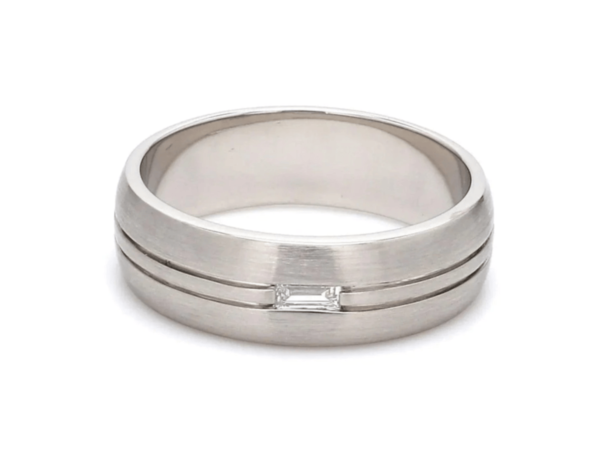Baguette Diamond Wedding Band