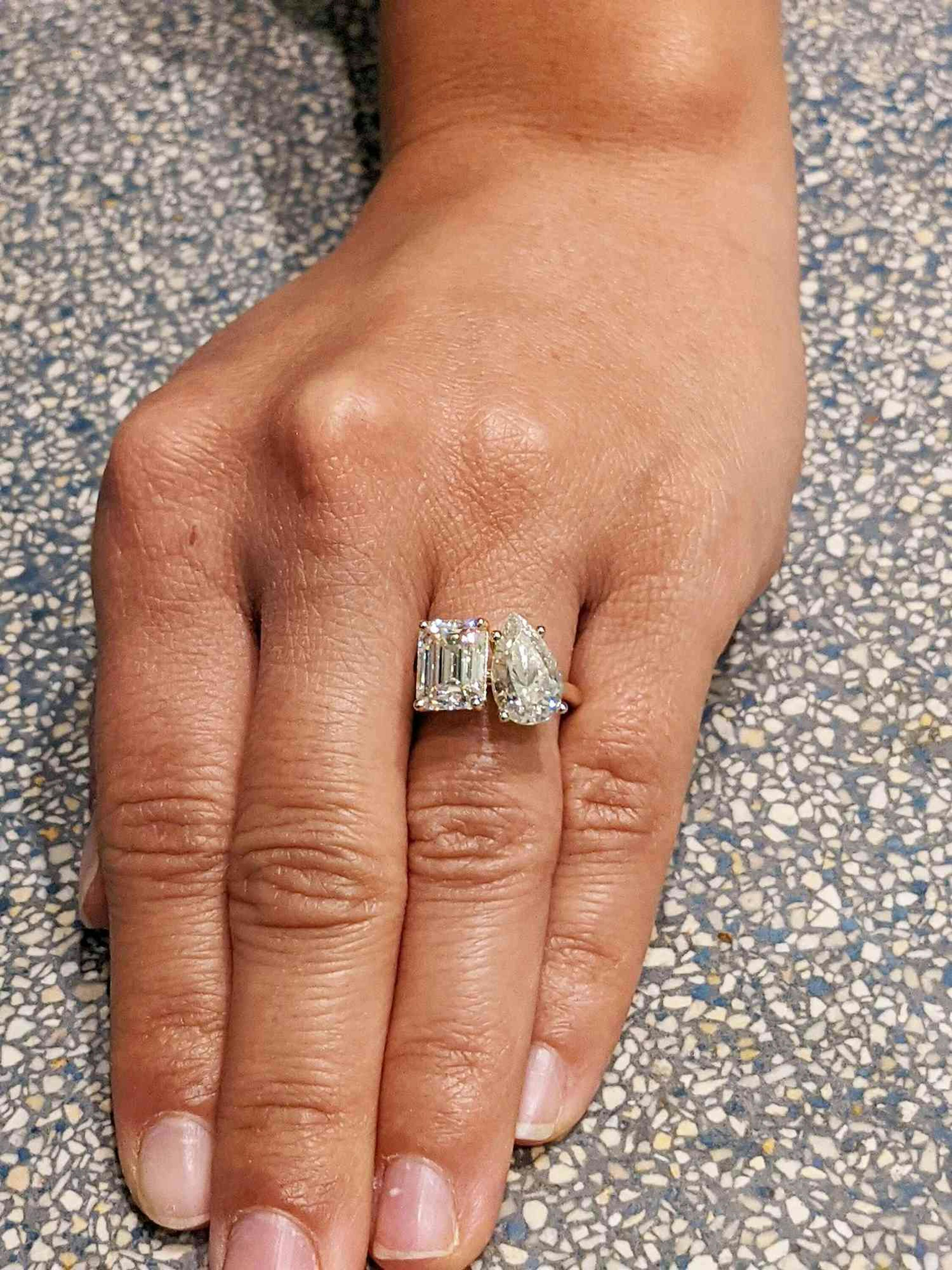 Two Stone diamond Engagement Ring Trend