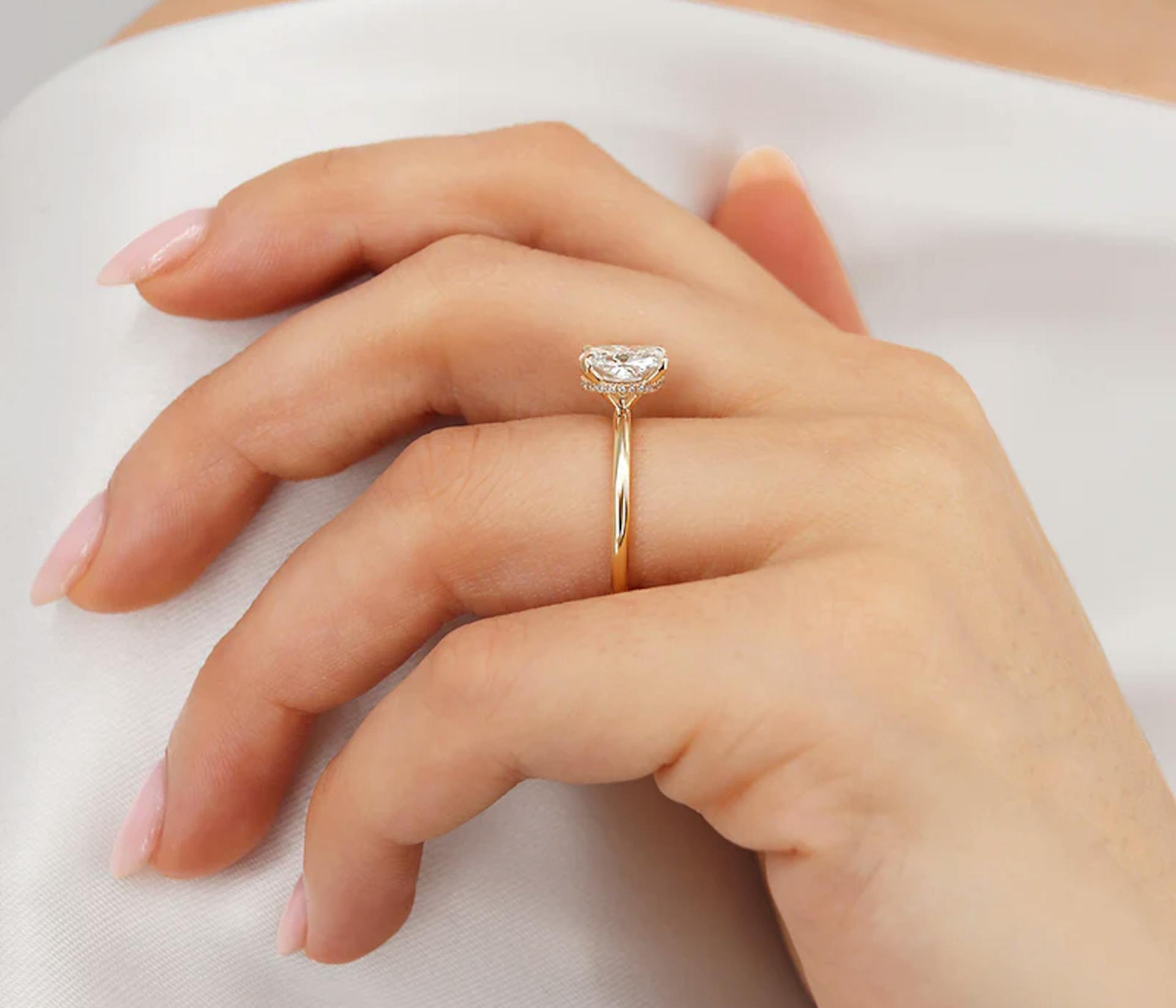 Halo Diamond Engagement Ring