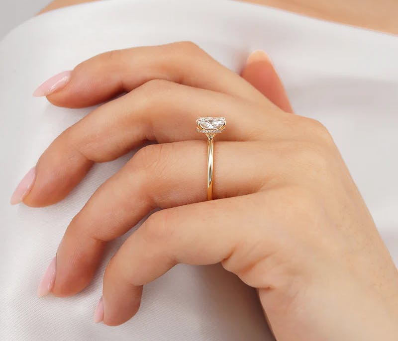 Halo Diamond Engagement Ring