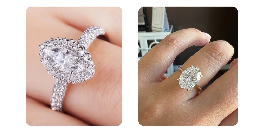 Halo Engagement Rings vs. Solitaire Diamond Engagement Rings