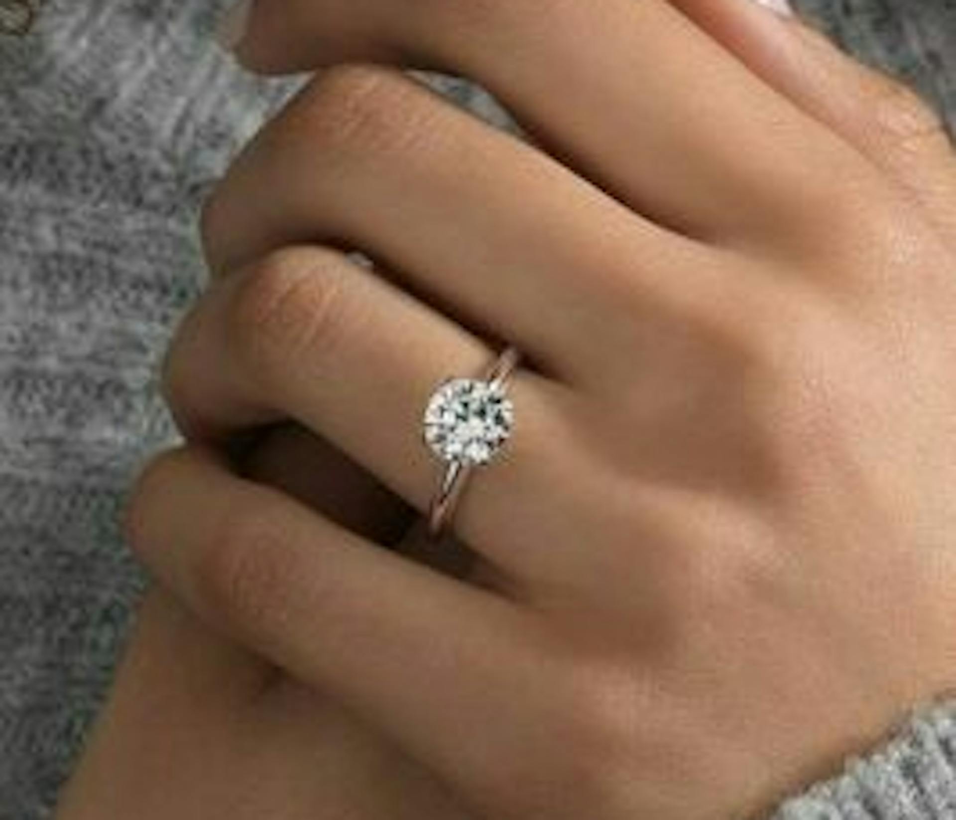 Solitaire Diamond Engagement Ring