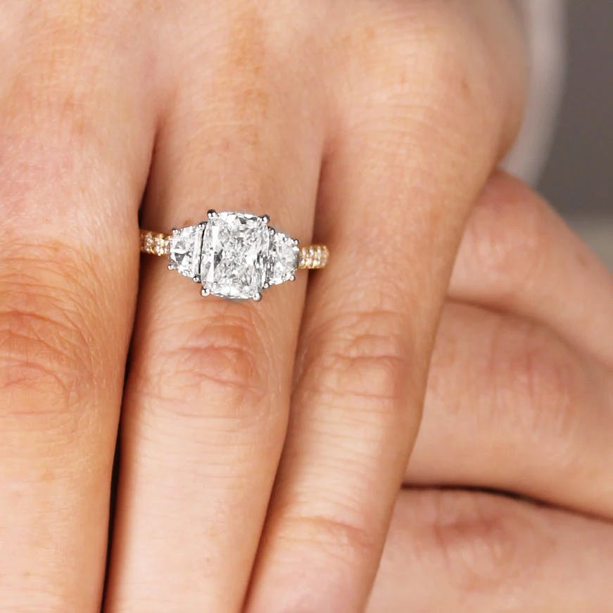 Three-Stone Engagement Rings