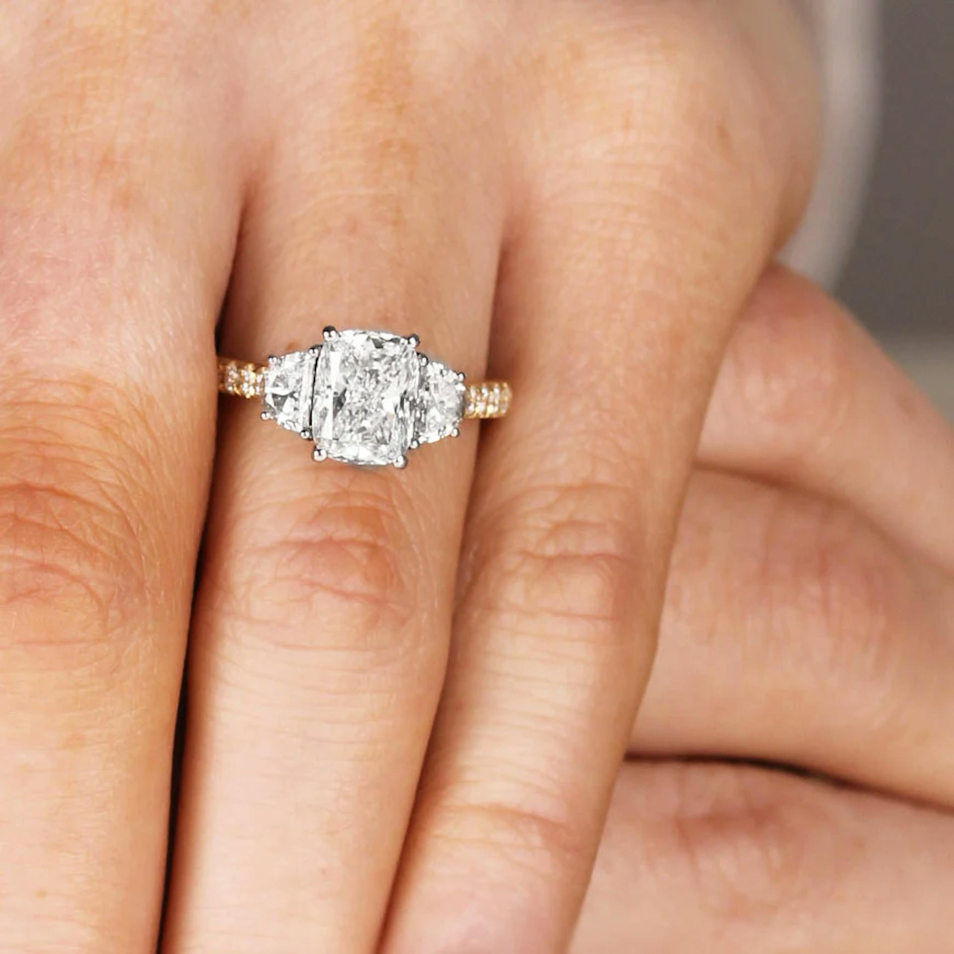 Three-Stone Engagement Rings