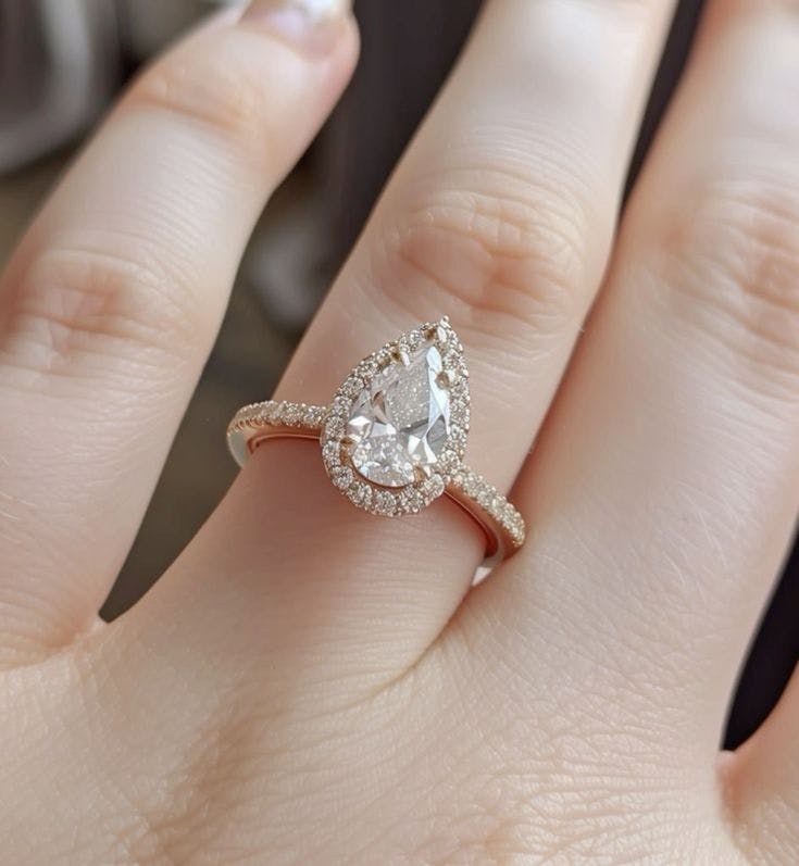 Halo Diamond Engagement Ring
