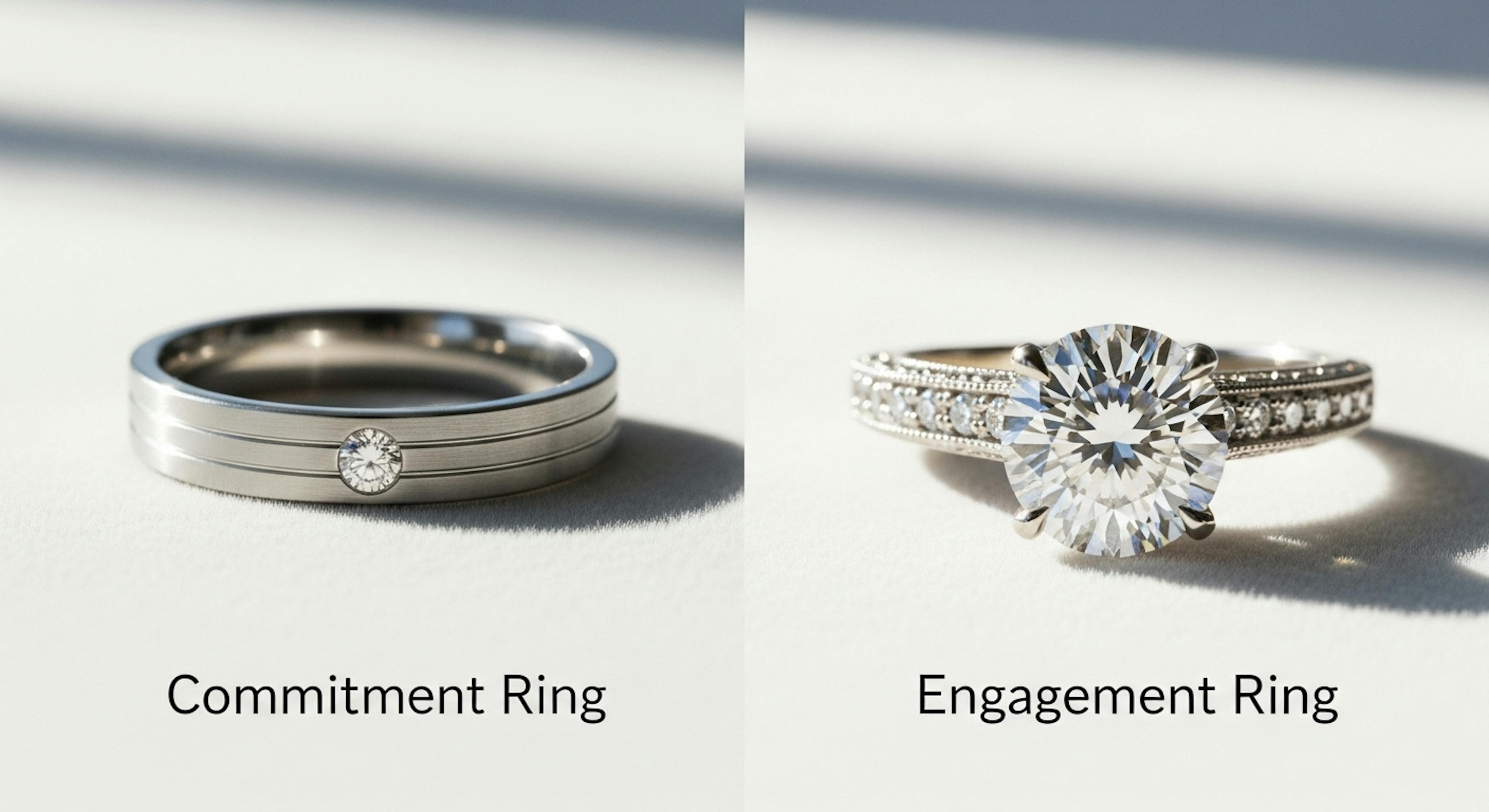 Commitment Rings vs Engagement Rings: What’s the Real Difference